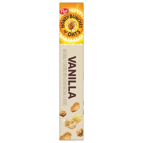 Miniatura 4 de Honey Bunches of Oats Cereal de vainilla, cereales para el desayuno con avena crujiente y racimos de granola, caja de 12 onzas