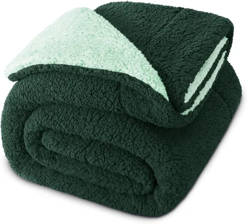 Miniatura 9 de Exclusivo Mezcla Manta Sherpa Reversible de Tamaño Individual, Mantas de Forro Polar Gruesas y Cálidas para Invierno, Felpa Suave y Esponjosa
