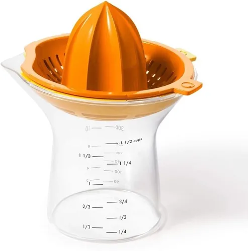 Miniatura 2 de OXO Good Grips Exprimidor de cítricos 2 en 1, color naranja