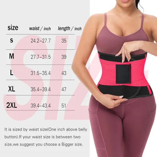Miniatura 2 de VENUZOR Cinturón de entrenamiento de cintura para mujer – Faja reductora de cintura – Cinturón adelgazante – Cinturón deportivo (grado UP)