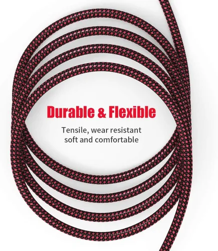 Miniatura 3 de BIFALE - Cable XLR hembra a 1/4 TS de 6 pies, cable de micrófono trenzado de nailon BIFALE TS de 0.250 in, cable de micrófono desequilibrado, cable