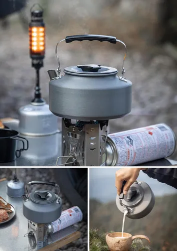 Miniatura 7 de CAMPINGMOON - Cafetera ultraligera portátil de 1 litro para acampar S1000