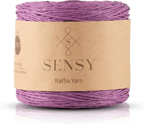 Miniatura 22 de Sensy Premium - Hilo de rafia multicolor (185 yardas, 100% papel, 400)
