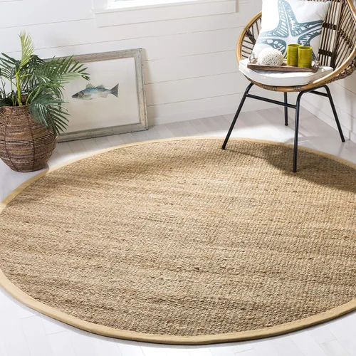 Miniatura 5 de SAFAVIEH Natural Fiber Collection - Alfombra decorativa de 2 x 3 pies, natural, hecho a mano, ideal para zonas de alto tráfico en entrada, sala