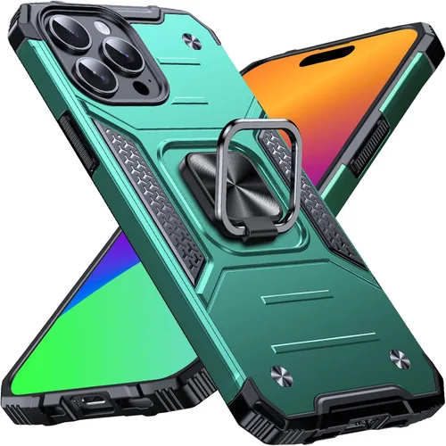 Miniatura 56 de Anqrp Funda resistente para iPhone 6/7/8/SE/SE2 con soporte de anillo mejorado y agarre, grado militar, a prueba de golpes, resistente y robusta