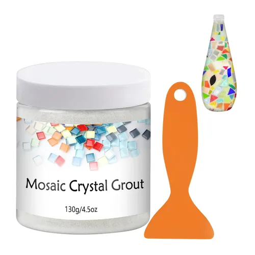 Miniatura 18 de Lechada de mosaico de cristal, herramientas de azulejos de mosaico, accesorios de azulejos de mosaico – Esencial para el empastado hecho a mano