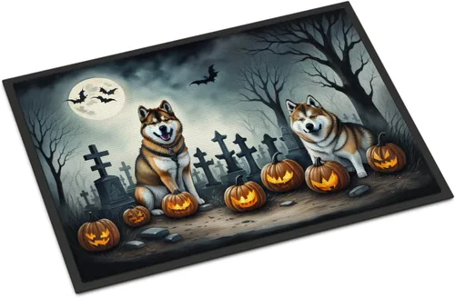 Miniatura 73 de Caroline's Treasures DAC2011MAT - Felpudo de Halloween espeluznante con diseño de Beagle, de 18 x 27 pulgadas, para interiores y exteriores