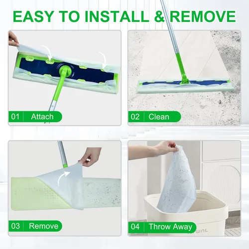 Miniatura 6 de 20 repuestos de almohadillas húmedas XL para trapeador Swiffer Sweeper XL, paños desechables extragrandes húmedos, almohadillas de tamaño extra