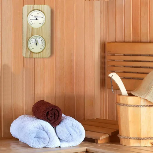 Miniatura 5 de Sauna Thermometer Fahrenheit Hygrometer Gauge 2In1 Indoor Home Sauna Thermostat,Sauna for Traditional Sauna