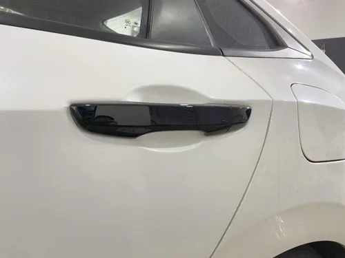 Miniatura 6 de Manija de la puerta del coche cubierta ABS decoración exterior accesorios estilo negro para Honda 10ª generación Civic 2016 2017 2018 2019 2020