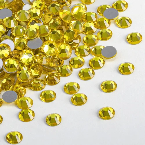 Miniatura 12 de Beadsland 2880 piezas de diamantes de imitación de cristal con reverso plano, gemas redondas para decoración de uñas y manualidades, cristal, SS16