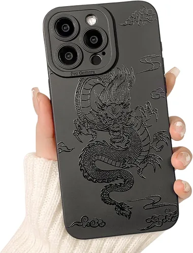 Miniatura 19 de Lovmooful Funda compatible con iPhone 13 Pro Max, diseño de mariposa grande, negro, para niñas y mujeres, TPU suave a prueba de golpes, protector