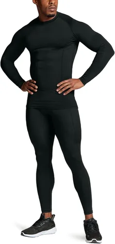 Miniatura 7 de ATHLIO - Paquete de 1 o 3 camisetas de compresión de manga larga con FPU 50+ para hombre, camiseta de protección para deportes acuáticos