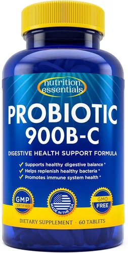 Probióticos para mujeres y hombres – con enzima lactasa y fibra prebiótica para la salud digestiva – 80 por ciento + suplemento más potente para