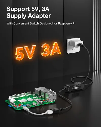 Miniatura 5 de ANDTOBO Cable de extensión de interruptor USB, cable de extensión USB mejorado con cable de interruptor de encendido y apagado para tiras LED
