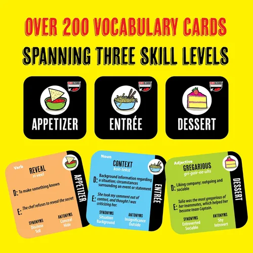 Miniatura 5 de Semper Smart Games VOCABULICIOUS! El juego de vocabulario, palabras y conversación que hace que la hora de la comida sea más significativa.