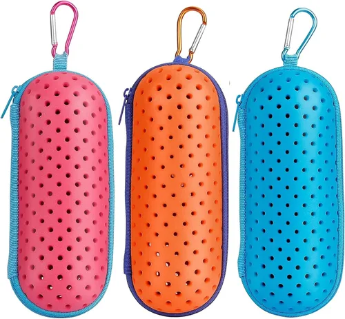 Miniatura 11 de Estuche para Gafas de Natación para Gafas de Natación, Fundas Protectoras para Gafas con Clip, Gafas de Sol, Gafas, Deportes Azul oscuro