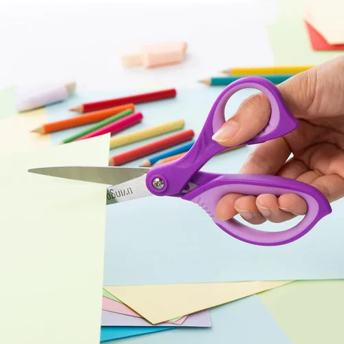 Miniatura 6 de LIVINGO Tijeras para la escuela - Tijeras multiusos de punta afilada para estudiantes, profesores, manualidades, escuela secundaria, universidad