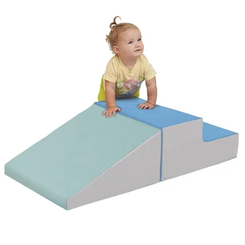 Miniatura 12 de ECR4Kids Softzone Little Me Climb and Slide, conjunto de juego para niños pequeños, contemporáneo, 2 piezas