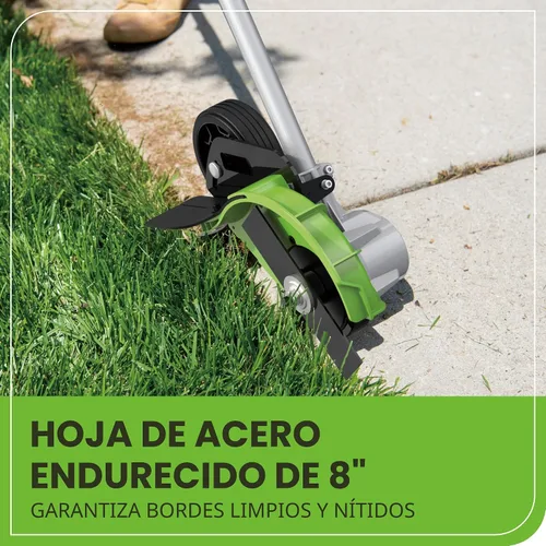 Miniatura 5 de Greenworks Bordeadora sin escobillas todo terreno de 80 V, hoja de acero de 8 pulgadas, profundidad profesional de 2.25 pulgadas y ajuste sin