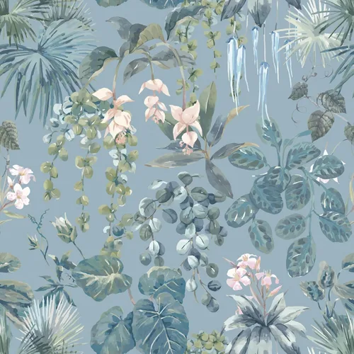 Miniatura 15 de Ismoon Papel tapiz verde para despegar y pegar, diseño bohemio floral y hojas en papel adhesivo grueso, papel adhesivo botánico oscuro, extraíble