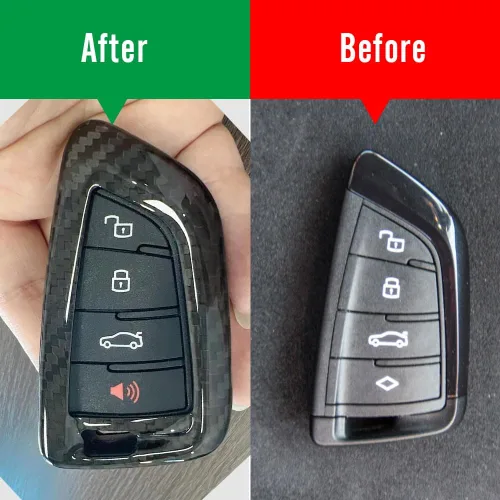 Miniatura 5 de G Brand Para Toyota GR Supra A90 TRD MK5 2019 2020 2021, funda para llave inteligente con control remoto de fibra de carbono genuina para automóvil