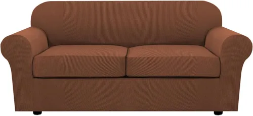 Miniatura 54 de H.VERSAILTEX - 3 fundas de sofá elásticas para 2 cojines de sofá. Fundas para muebles de sala de estar (funda base más 2 fundas de cojín de asiento)
