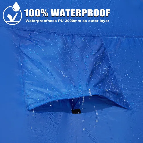 Miniatura 5 de GoHimal Pickup Truck Tent, Waterproof PU2000mm Double Layer for FT Truck Bed, Portable Bed Tent for Camping