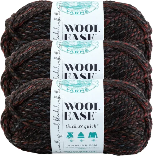 Miniatura 105 de Lion Brand Yarn - Ovillo de lana Wool-Ease Thick & Quick color fuerza aérea