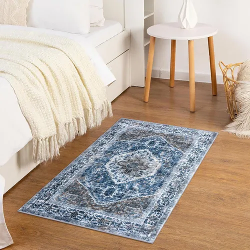 Miniatura 8 de KOZYFLY Alfombra Pequeña de Área 2x3 Pies Alfombras para Entrada Lavable Boho Alfombra de Entrada Antideslizante Tapete de Puerta Interior Entrada