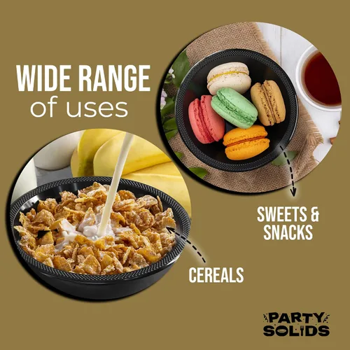 Miniatura 7 de Exquisite Party Solids - Cuencos desechables de plástico de 12 onzas para sopa de comida caliente, 100 unidades, para sopa, ensalada, cereales
