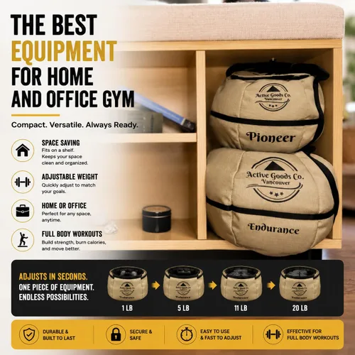 Miniatura 7 de ActiveGoodsCo. Bolsa de arena con pesa rusa para entrenamiento de fitness, diferentes tamaños de 11 libras a 75 libras. Visita para ver