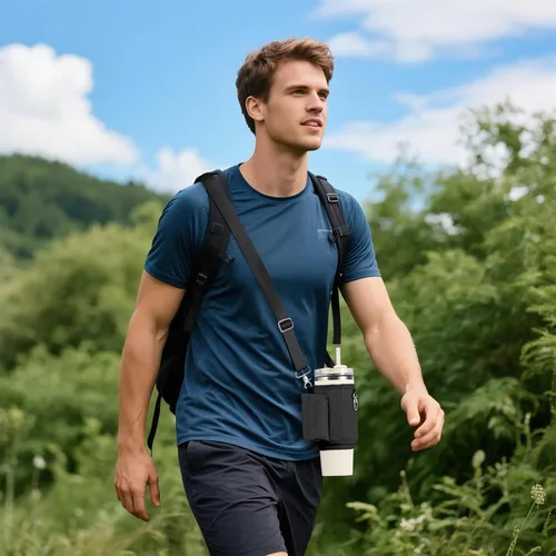 Miniatura 3 de All Day Quencher Carry All for Stanley 40/30 oz Tumbler, Crossbody Bag with Phone Holder & Strap, Water Bottle Carrier Bag