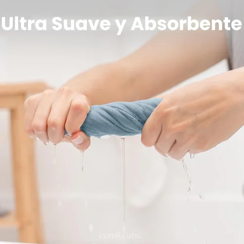 Miniatura 5 de Comfy Cubs - Toallitas de muselina para bebé, paquete de 10 paños suaves de algodón de 6 capas, para piel sensible, 10 x 10 pulgadas, tamaño grande