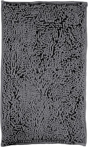 Miniatura 10 de LanYunUmi Juego de 2 alfombras de baño de felpilla chenille antideslizante color gris oscuro, tapete de baño extra suave y absorbente para ducha