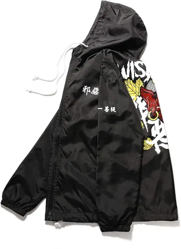 Miniatura 3 de Chaqueta rompevientos Aitfineism para hombre liviana con capucha y cordón