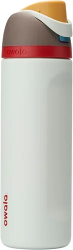 Miniatura 23 de Owala FreeSip - Botella de agua aislada de acero inoxidable con popote, botella de agua deportiva sin BPA, ideal para viajes, 32 onzas, verde putting