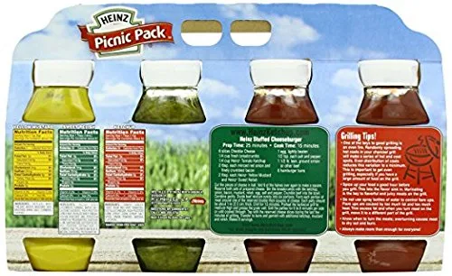Miniatura 2 de Heinz Squeeze 2 Ketchup de tomate de 32 onzas y 1 condimento dulce de 26 onzas y 1 mostaza amarilla paquete de picnic de 28 onzas