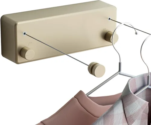 Miniatura 13 de Tendedero retráctil Línea de ropa para interiores y exteriores Línea de secado de ropa resistente Estante de secado de ropa montado