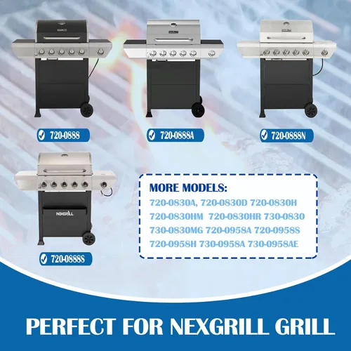 Miniatura 2 de SafBbcue Kit de piezas de parrilla para piezas de repuesto Nexgrill 720-0888 720-0888N Home Depot Nexgrill Grill Parts 720-0830H 720-0783E BHG