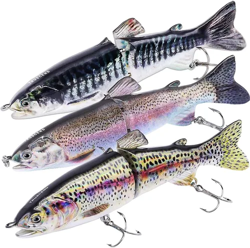 Miniatura 12 de TRUSCEND Swimmax - Señuelos de pesca fáciles de atrapar con ganchos BKK, ondulación, vibración, traqueteo y gorgoteo para más mordeduras, cebos