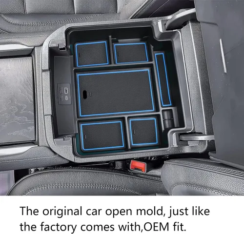 Miniatura 5 de EDBETOS Bandeja Organizadora de Consola Central para Accesorios Chevy Tahoe/Suburban 2021-2025 y GMC Yukon 21-2024, Compatible con Consola Estándar