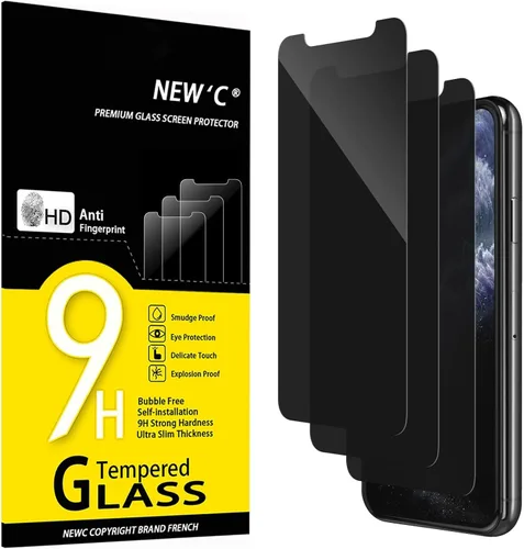 Miniatura 41 de NEW'C Paquete de 3 protectores de pantalla de privacidad para iPhone Air/iPhone 17 Air (6.5 pulgadas), película de vidrio templado antiespía