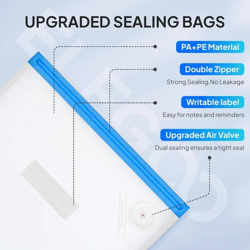 Miniatura 3 de ELEGOO Bolsas de almacenamiento de filamento actualizadas, paquete de 10 bolsas selladas al vacío, a prueba de polvo, resistentes a la humedad