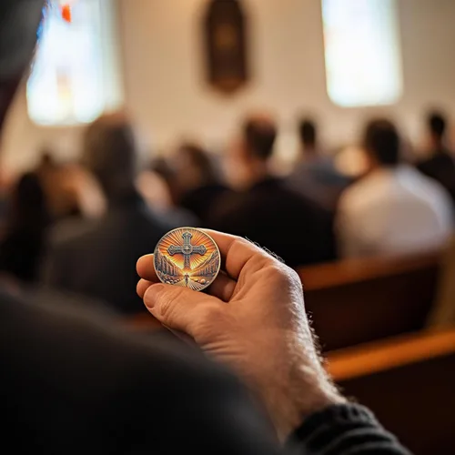 Miniatura 2 de 5 monedas de desafío cristiano de Filipenses 4:13 – Ficha religiosa de camino de fe con versículo de la Biblia – I Can Do All Things Through Christ