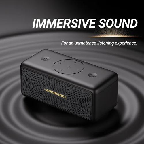 Miniatura 6 de BOGASING Altavoces Bluetooth, altavoz inalámbrico portátil M5 con sonido estéreo fuerte de 40 W y graves intensos, tiempo de reproducción de 30