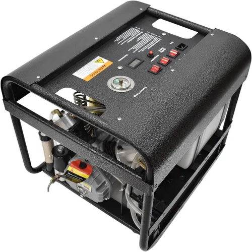 Miniatura 7 de TUXING Compresor de aire PCP de 4500 Psi/300 bar doble cilindro, bomba de aire eléctrica de alta presión, separador de agua y aceite incorporado