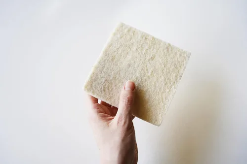 Miniatura 6 de Paquete de 2 esponjas de lana, respetuosas con el medio ambiente, de larga duración y compostables, perfectas para platos, cara, cuerpo y superficies