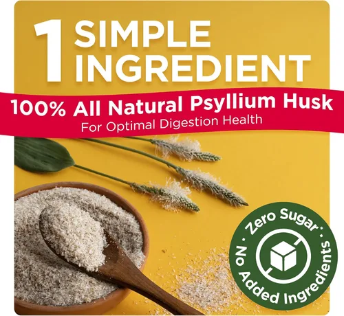 Miniatura 3 de Konsyl Polvo de fibra de psyllium diario, paquetes de palitos, suplemento de fibra en polvo, conveniente, fibra soluble totalmente natural, sin