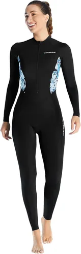 Miniatura 11 de Aivtalk Traje de buceo de cuerpo completo para hombre, manga larga, cremallera trasera, traje de neopreno con protección solar UV, refrescante, A